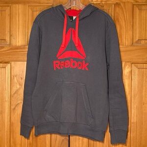 EUC Reebok Large Logo Hoodie Sweatshirt Men's M